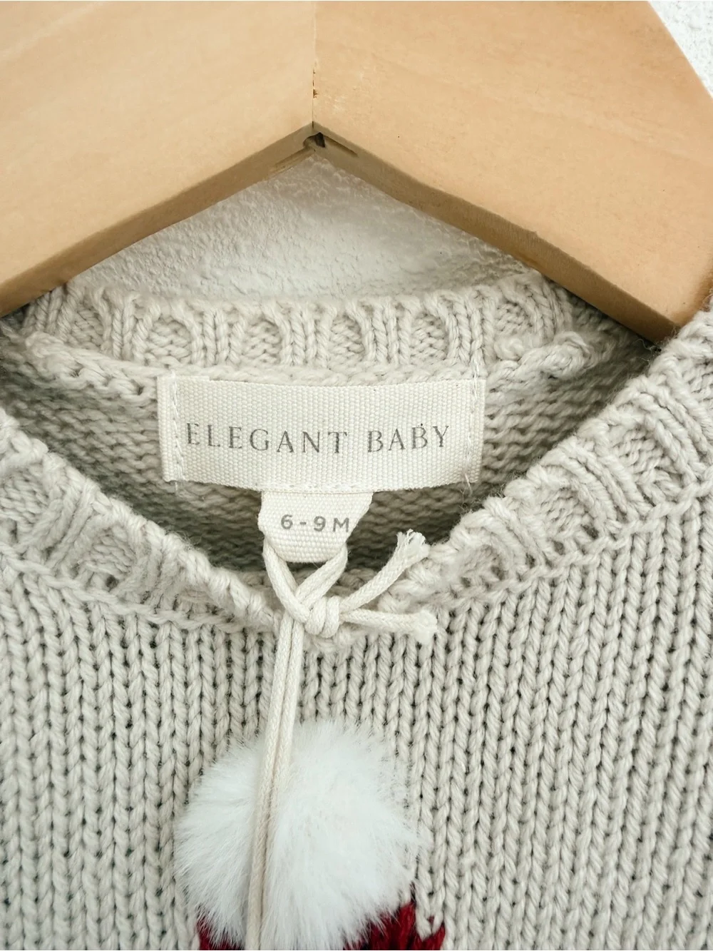 Elegant Baby Holiday Gingerbread Baby Sweater Set